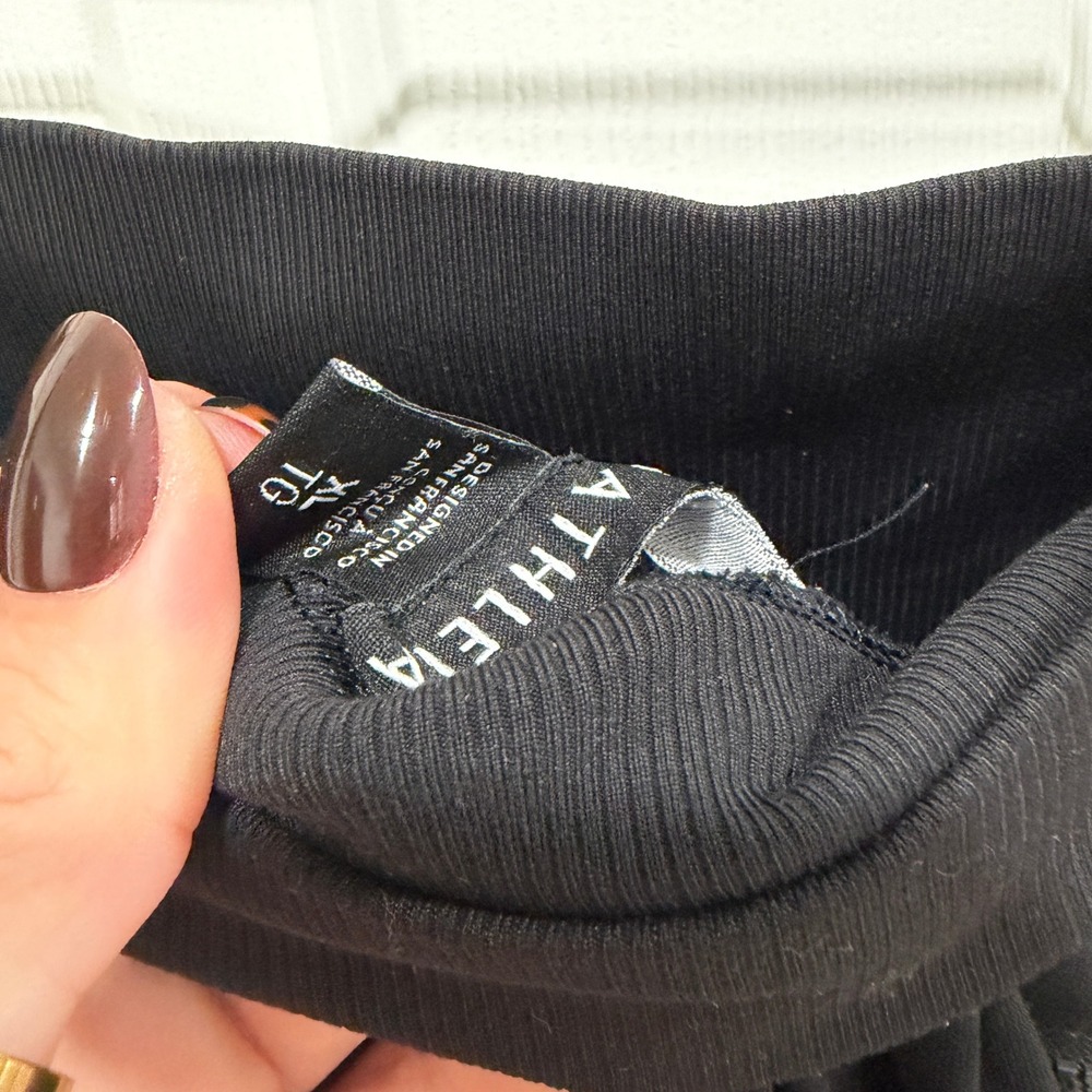 Athleta Venice Jogger Black High Rise Zip Pocket Pants XL 597888-00 - Picture 7 of 8